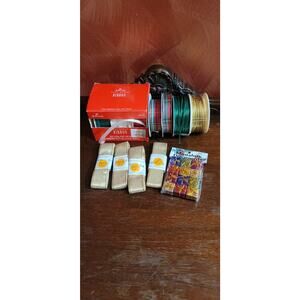 Vintage Holiday Ribbon Assortment Some Brand New Some Has Been Used